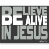 Believe in Jesus Sticker (Voorkant)