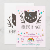 Believe in magic - Choose background color Kaart (Voorkant / Achterkant)