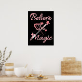 Believe In Magic Inspirational Quote Poster (Keuken)