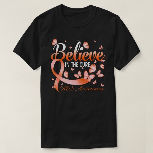 Believe In The Cure MS Awareness Butterfly T-shirt (Design voorkant)