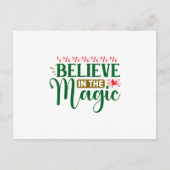 Believe In the Magic Christmas Briefkaart (Voorkant)