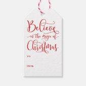 Believe In The Magic Of Christmas Cadeaulabel (Voorkant)
