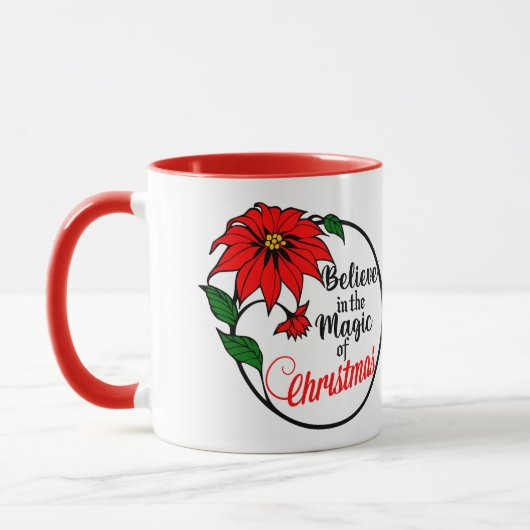 “Believe in the Magic of Christmas” mug (Gauche)