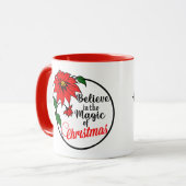 “Believe in the Magic of Christmas” mug Mok (Voorkant links)