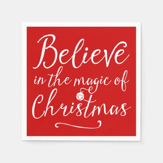 Believe In The Magic Of Christmas Servetten (Voorkant)