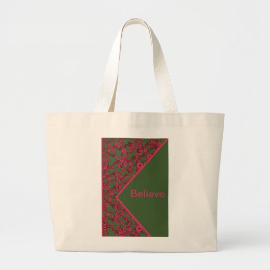 Believe in Yourself Grote Tote Bag (Voorkant)