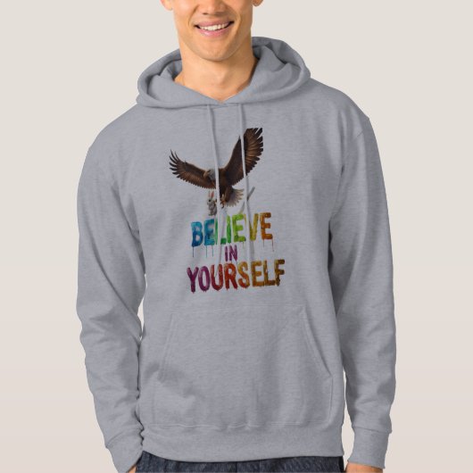 Believe in Yourself Hoodie – Wings of Confidence (Voorkant)