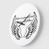 Believe In Yourself Motivational Wall Clock Grote Klok (Hoek)