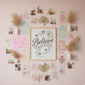 Believe Magical Stars - Boho Celestial Perfect Poster