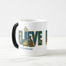 Believe Nativity Color morphing Mug Magische Mok
