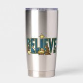 Believe Nativity  Geïsoleerde Drinkbeker (Achterkant)