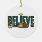 Believe nativity Ornament (Voorkant)
