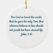 Believe nativity Ornament (Achterkant)