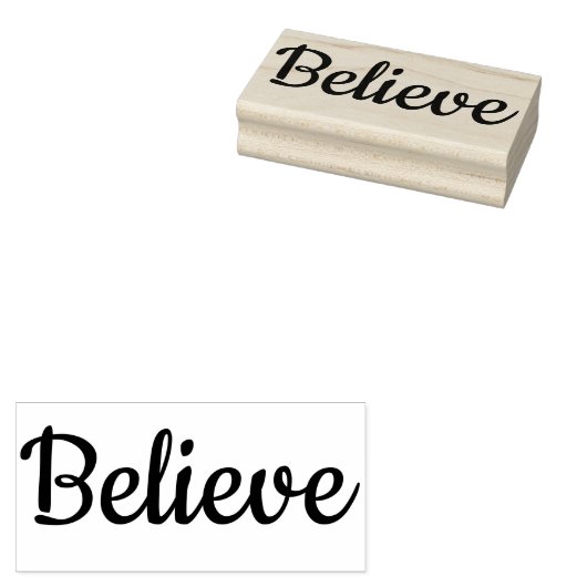 Believe Rubberstempel (Gestempeld)