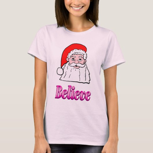 Believe Santa T-Shirt (Voorkant)