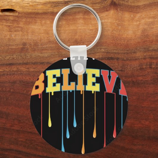 Believe Sleutelhanger (Achterkant)