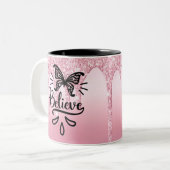 Believe Tweekleurige Koffiemok (Voorkant links)