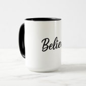 Believe Two-Tone Mug 15oz   (Devant gauche)