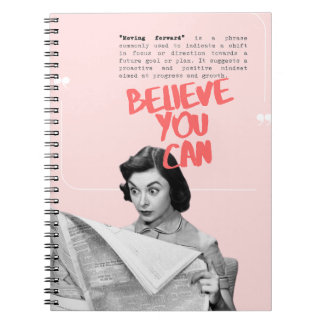 Believe You Can Pink Notebook Notitieboek