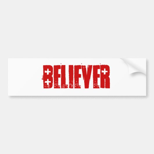 Believer BUMPERSTICKER (Voorkant)
