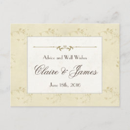  Belige Floral Weddenschap Advieskaart