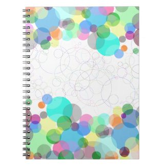 Belillustratie kleurrijk regenboogontwerp notitieboek