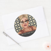 Belinda Beehive Retro Chic Personalized Stickers (Envelop)