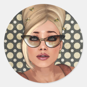 Belinda Bijenkorf Retro Chic Stickers