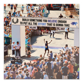 Belive enough to put all the effort foto afdruk