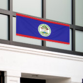 Belizaanse vlag spandoek (Buitenkant Gebouw)