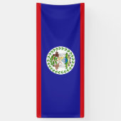 Belizaanse vlag spandoek (Verticaal)