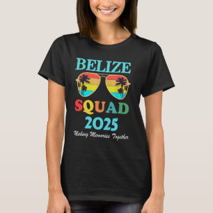 Belize 2025 Tropische Strand Vakantie Matching T-shirt
