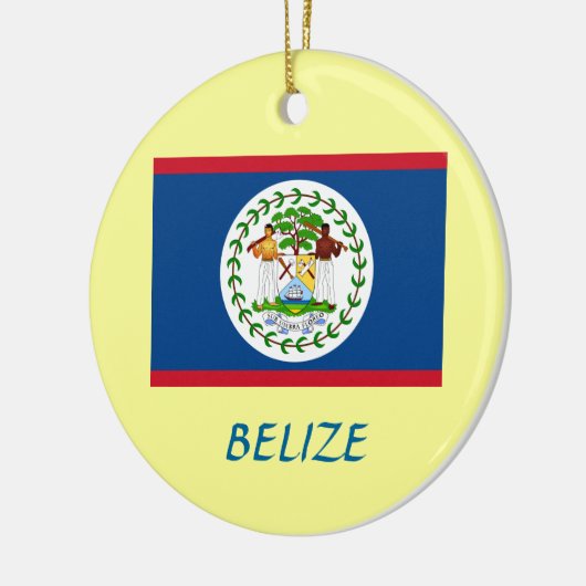 BELIZE* Aangepaste kerstversiering Keramisch Ornament (Links)