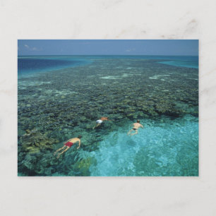 Belize, Barrier Reef, Lighthouse Reef, blauw Briefkaart