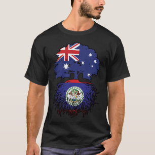 Belize Belizean Australian Australia Tree Roots T-shirt