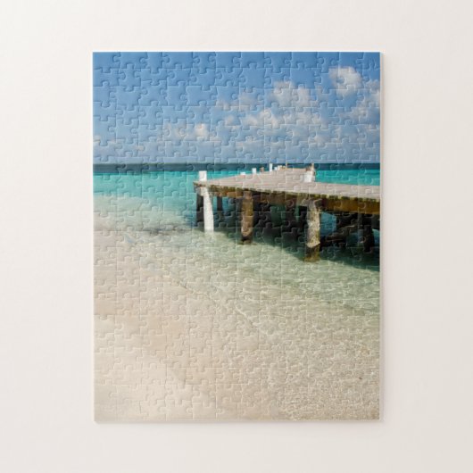 Belize, Caraïbisch Zee, Goff Caye. Een klein eilan Legpuzzel (Verticaal)