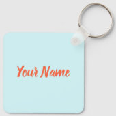 Belize Caribbean Retro Turtle Souvenir Sleutelhanger (Achterkant)