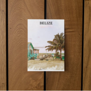 Belize Caribisch strandlandschap Briefkaart