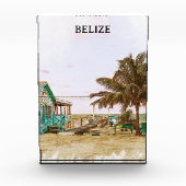 Belize Caribisch strandlandschap Fotoblokken (Voorkant)