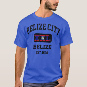Belize City Belize XXL Atletisch ontwerp T-shirt