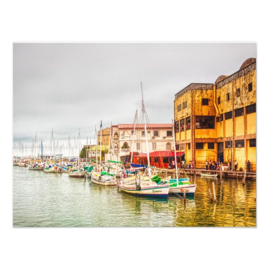 Bélize City Harbour Photo Art Print (Devant)