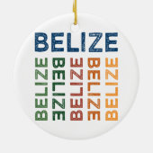 Belize Cute Colorful Keramisch Ornament (Achterkant)