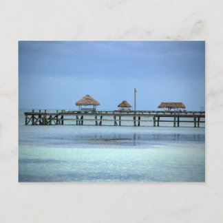 Belize Dock Huts Briefkaart