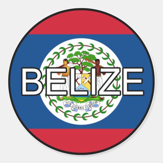Belize Euro Sticker (Voorkant)
