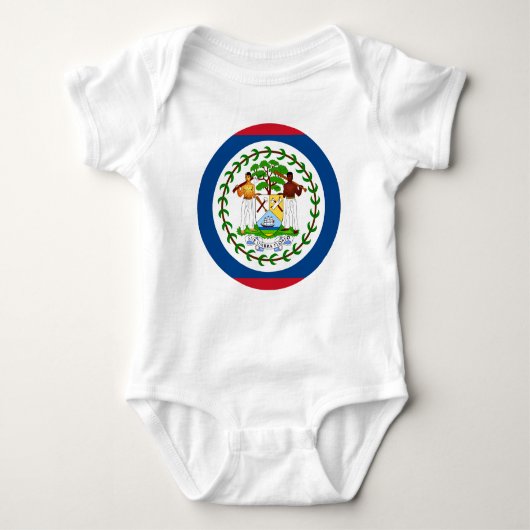 Belize flag Baby Jersey Bodysuit (Voorkant)