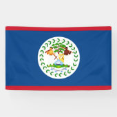 Belize flag Banner (Horizontaal)
