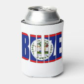 Belize Flag Blikjeskoeler (Blikje Voorkant)