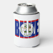 Belize Flag Blikjeskoeler (Blikje Achterkant)