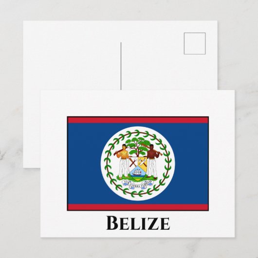 Belize Flag Briefkaart (Voorkant / Achterkant)