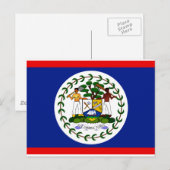 Belize Flag Briefkaart (Voorkant / Achterkant)